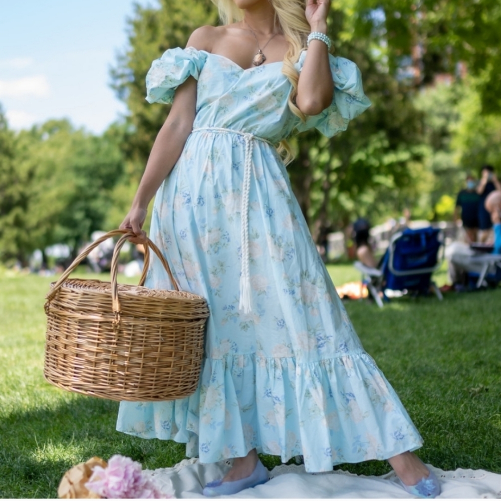 LoveShackFancy Puff Sleeve Dress